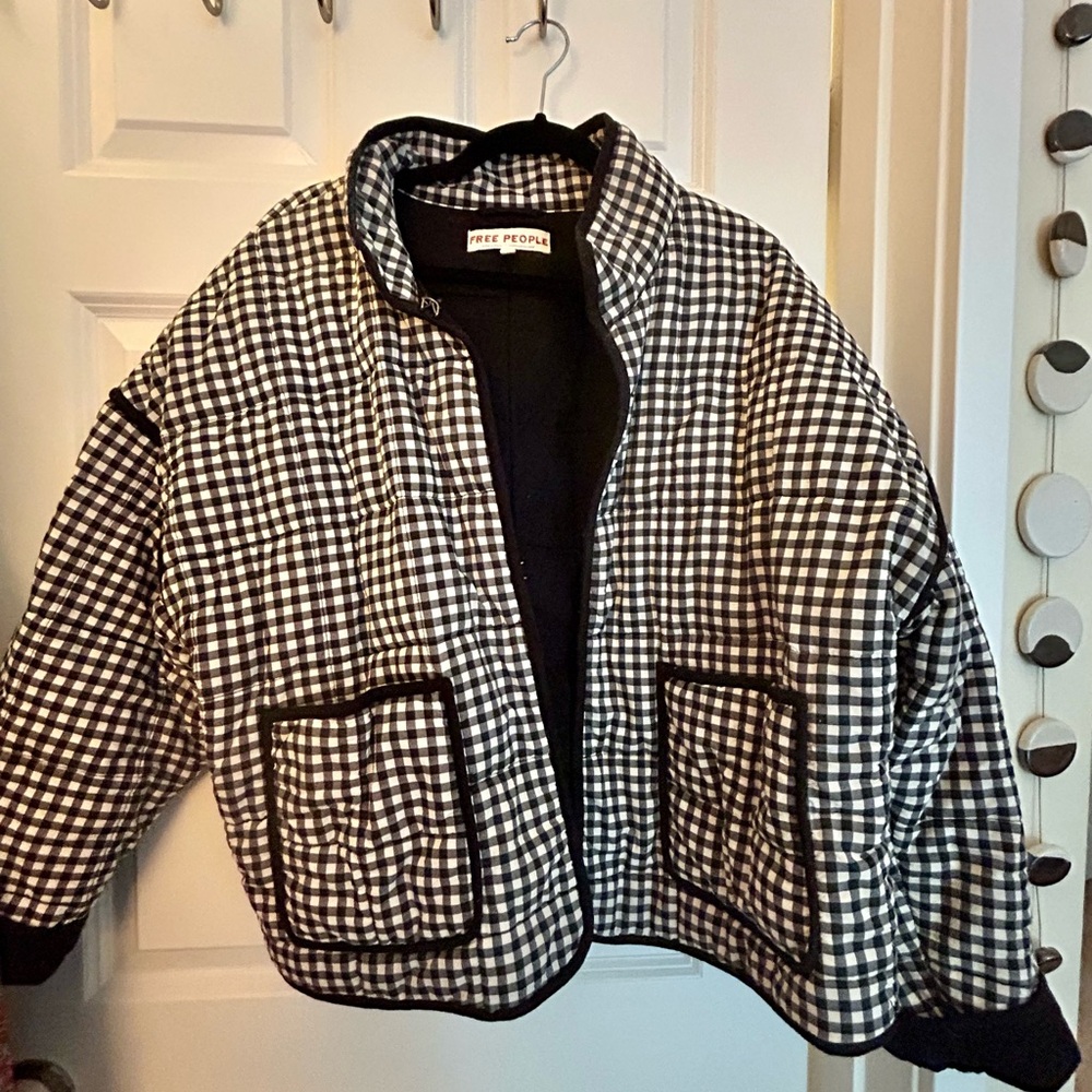 Free People Chloe Checkered Jacket